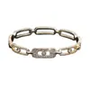 Pulsera de cadena con incrustaciones de circonita de lujo ligero transfronteriza, de alta gama, moderna, única, elegante y versátil para fiestas