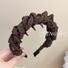 Diadema de Tela Estampado Leopardo de Alta Gama para Niñas, Dulce Fresca Audaz, Pinza para el Cabello con Calavera en la Parte Superior, Diadema Elegante para Lavarse la Cara Primavera/Verano