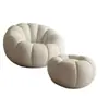 Sofá perezoso con forma de calabaza de un solo asiento, popular estilo crema para sala de estar, dormitorio, apartamento pequeño, balcón, silla de ocio tatami