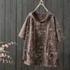 Camiseta corta con capucha para mujer, nuevo estilo verano 2026, playera estampada casual holgada, top versátil para mujer