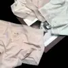 Saia Xiaolan 100S Cintura Média Modal Calcinha Renda Sexy para Meninas, Fina, Sem Costura, Respirável, Shorts Triângulo Macio