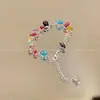 Pulsera de Calabaza Flor de Zirconia, Lujo Ligero y Sensación de Alta Gama, Moderna y Exquisita, Joyería Versátil con un Diseño Único