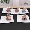 Venta caliente clip de flor de cristal hecho a mano coreano flor de strass exquisita antigua tocado de tienda de dos dólares accesorios para el cabello coreanos