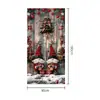 Amazon Transfronterizo Cubierta de Puerta Navideña Merrychristmas Elementos de Grinch Bandera Colgante Cortina de Puerta