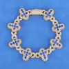 Pulsera Cruzada Hip-Hop Europeo y Americano Transfronteriza Lujo Ligero Gama Alta Circonita Joyería para Hombres Accesorios de Joyería