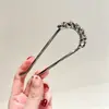 Grampo de Cabelo Vintage para Mulheres, Grampo de Cabelo Metálico de Alta Qualidade em Forma de U com Peônia, Grampo Sofisticado de Nicho, Acessório de Cabelo Estilo Antigo Venda por Atacado