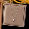 [Colar de Aço Titânio Dourado + Cor de Aço] Moda de Luxo Leve Feminina Mais Fácil de Combinar Corrente da Clavícula Nicho de Alto Padrão Colar de Amor