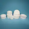 Venta al por mayor del fabricante Botella de Crema de Porcelana Blanca 1 oz 2 oz Botella de Cosméticos de Jade Blanco Botella de Cáñamo Botella de Vidrio para Crema Facial