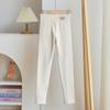 Leggings de Algodão Puro para Meninas, Roupa Exterior Infantil de Primavera e Outono, Calças de Cintura Alta, Calças da Moda Infantil para Meninas de Tamanho Médio e Grande em Estilo Coreano