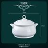 Jingdezhen Cerámica Vajilla Cuenco de Porcelana Hueso Color Bajo Esmalte Cuenco de Arroz Juego Redondo de Cuencos y Platos para Uso en Casa Venta al por Mayor Logo Personalizado