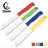 Venta al por mayor de fábrica cuchillo para fruta de acero inoxidable color caramelo pelador de melón y fruta cuchillo para rebanar cuchillo para el hogar cuchillo de cocina