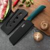 Juego de Cuchillos de Cocina de Acero Inoxidable, Cuchillo para Frutas, Suplemento Alimenticio, Cuchillo de Cocina para el Hogar y Tabla de Cortar, Juego Completo de Cuchillos Dos en Uno