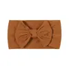 Diadema Elástica de Nylon Tejida a Mano de Color Sólido con Lazo de Ala Ancha para Niños, Amazon Europeo y Americano Transfronterizo, Accesorios para el Cabello Infantil 228