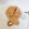 Bufanda para bebé Otoño e Invierno Bufanda para hombre y mujer Lindo Conejo Felpa Cálida A prueba de viento Conjunto de cuello para bebé y niño
