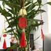 Pingente de Sino de Vento com Borla para o Festival do Meio do Outono, Novo Sino de Cobre Puro Estilo Chinês com Bênção em Texto, Decoração Criativa para Pendurar com Atmosfera de Feriado