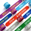 Pulseira de Silicone Personalizada com Logo Imprimível Pulseira de Silicone Anel de Bater Fita Métrica para Pulso