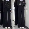 Jeans Acampanados Negros para Mujer Otoño e Invierno 2025 Nuevo Estilo Forrados de Polar Cintura Alta Pequeña Look Adelgazante Pantalones Acampanados que No Favorecen la Pierna
