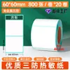 Caja Completa de Papel Térmico a Prueba de Agua, Aceite y Fricción 100X150 Papel para Impresión de Etiquetas Térmicas 10X10 Pegatinas de Papel para Etiquetas de Impresión Autoadhesivas