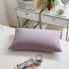 Funda de almohada de algodón cepillado de invierno, funda de almohada de color cálido, simple 48X74cm par individual, algodón estilo japonés