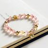[Um pensamento] Pulseira de cristal de morango Badu joias vintage para namoradas design de nicho nova pulseira de cristal