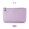 Bolsa de Armazenamento Portátil Multicor em Estoque Couro PU Bolsa Simples de Armazenamento Mini Bolsa de Maquiagem Portátil Porta-Moedas de Viagem Porta-Cartões