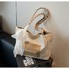 Bolso de Paja Tejida Transfronterizo para Mujer Gran Capacidad 2025 Nuevo Bolso de Hombro de Playa para Vacaciones Bolso Tote para Mujer