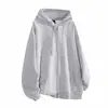 Comercio Exterior Americano Venta Fuerte Algodón 360g Suéter Cardigan con Capucha Chaqueta Primavera y Otoño Holgado Cómodo Parejas
