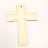 12,7 * 9,7 cm oco cruz pingente decorativo de madeira 12 um pacote com corda de cânhamo