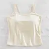 Camisole Sutiã Lindo com Costas em U Estilo Novo de Verão para Mulheres, Sutiã com Bojo Integrado Sem Fio, Camiseta Regata Pura Desejo para Usar por Baixo