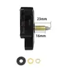 Movimiento de Reloj de Pared Popular DIY Silencioso Transfronterizo Movimiento de Barrido de Segundos con Manecilla de Nogal Negro Reloj de Pared de 12 Pulgadas