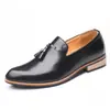 2025 Nuevos Zapatos Formales de Negocios Británicos de Punta para Hombre Zapatos de Cuero Slip-On Talla Grande Zapatos para Hombre Comercio Exterior Transfronterizo