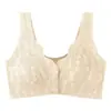 Ropa interior popular transfronteriza con botones delanteros para madres de mediana edad y mayores con espalda bonita, Sujetador de verano delgado sin aros, Sujetador tipo banda para el pecho