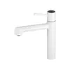 Torneira Criativa Nova Branca Leitoso Simples de Cobre para Lavatório Doméstico Torneira Quente e Fria tipo Bolha para Instalação sob a Bancada
