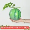 Modelo de melancia fatias de melancia falsas frutas vegetais fotografia adereços de decoração de casa brinquedos videira de melancia folhas de melancia