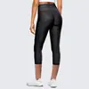Pantalones Deportivos Ajustados de Yoga Europeos y Americanos 2023 para Mujer Transfronterizos Nuevos Pantalones de Fitness Cintura Alta Acortados con Bolsillo Pantalones de Yoga