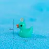 Micro Paisagem Sete Cores Pato Luminoso DIY Joias de Resina Pequenos Acessórios Material Artesanal Olho de Carneiro Unha Chaveiro