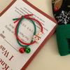 Natal crianças bonito Papai Noel elástico sino de volta rabo de cavalo amarrar nó de cabelo laço de cabelo novo headband cocar