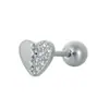 AliExpress caliente perforación nuevo micro incrustado circonita amor oreja hueso clavo acero inoxidable oreja hueso anillo europeo y americano comercio exterior joyería