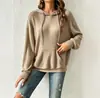 Sudadera con capucha y bolsillos de manga larga para mujer, cómoda, casual, de alta gama, moda Y2 otoño e invierno 2026, transfronteriza europea y americana, Amazon