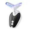 Dispositivo de Beleza para Pescoço com Microcorrente FDA EMS Transfronteiriço, Dispositivo para Rugas no Pescoço, Dispositivo de Beleza, Massageador com Luz Colorida e Vibração Facial