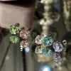 Pendientes de Acero de Titanio con Diamante Corte Milenio de 8mm, Destello Explosivo, Lavables, Sin Molestias al Dormir, Moda con Temperamento, Más Fáciles de Combinar con Clavos de Hélice Auricular