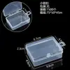 Venta Directa de Fábrica Caja de Plástico PP Rectangular Caja de Embalaje Transparente Caja para Piezas Pequeñas Caja para Piezas Caja de Almacenamiento de Joyería con Tapa