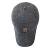 Chapéu de aba masculina de outono e inverno para meia-idade e idosos, chapéu de pai, à prova de vento, proteção para as orelhas contra o frio, chapéu velho, forro de lã, espesso, quente, boné de beisebol