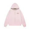 Sudadera con capucha y cremallera a rayas estilo retro americano bordada con letras para hombre y mujer, holgada y casual, versátil para otoño