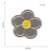 Etiqueta de Tela Bordada por Computadora Accesorios para Ropa Insignia Parche de Flor Accesorios para Cuaderno Pegatina de Tela