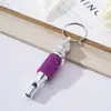 Apito de Diamante Amazon Apito de Liga de Alumínio de Duas Seções Apito de Treinamento de Sobrevivência ao Ar Livre Chaveiro Portátil Cinto