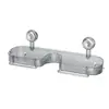 Estante de almacenamiento para baño, grifo de inodoro, lavabo, instalación sin perforaciones, almacenamiento de baño, montado en la pared