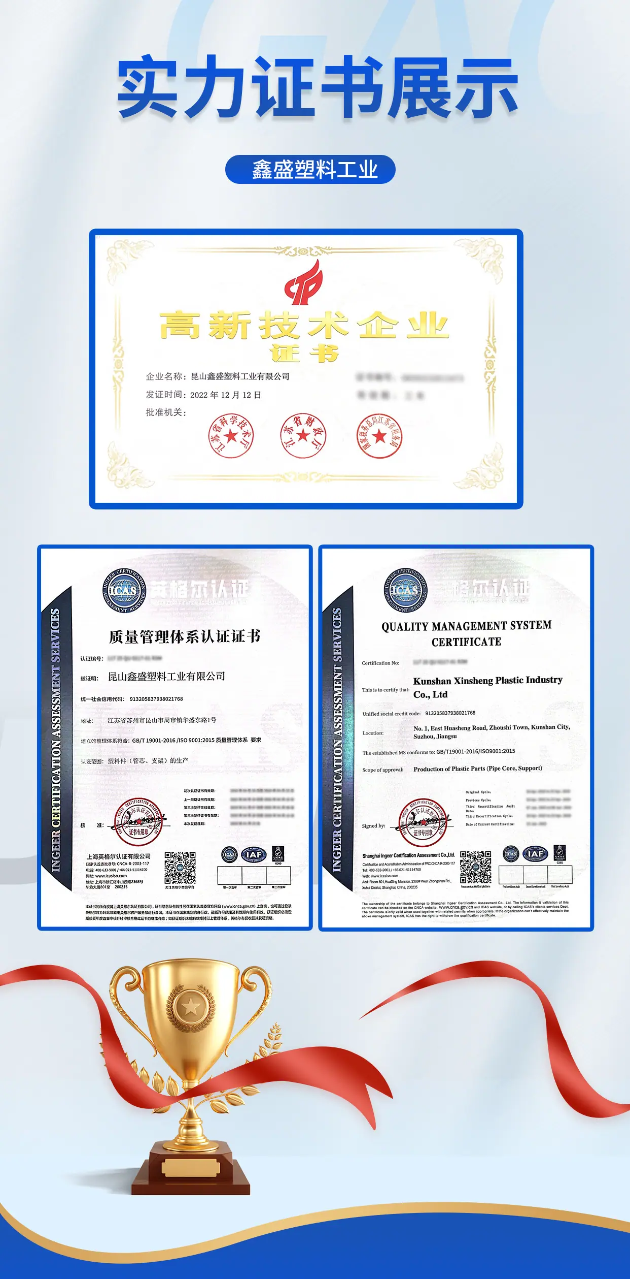 鑫盛技术证书