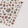 2025 Novo Visual Atmosfera Natalina Homem de Gengibre Coração de Menina Adesivos de Arte para Unhas 3D Estéreo Adesivo à Prova d'Água