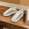 Zapatos Blancos Gruesos de Alta Definición J*C Jimmy 2024 Llenos de Diamantes Deportivos Casuales de Golf Conjuntos Tenis para Mujer